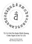 TỲ LÔ QUÁN ĐẢNH QUANG CHÂN NGÔN